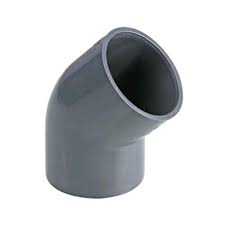 زانو 45 درجه چسبی UPVC